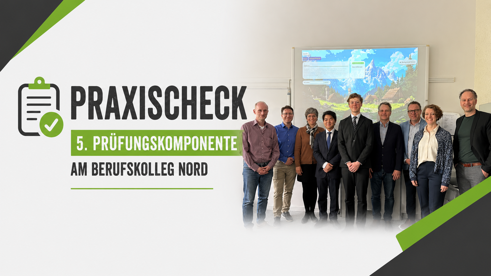 Mehr über den Artikel erfahren Praxischeck zur 5. Prüfungskomponente am Berufskolleg Nord