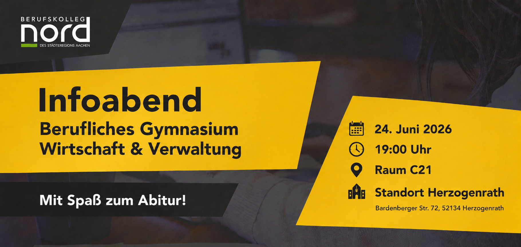 Mehr über den Artikel erfahren Letzter Infoabend: Berufliches Gymnasium Wirtschaft und Verwaltung